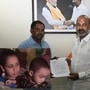 బండి సంజయ్‌కు వినతి పత్రం ఇస్తున్న బాధితుడు