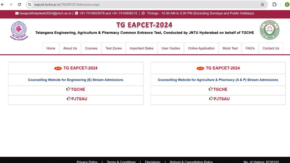 TG EAPCET 2024 Counselling నేటి నుంచి తెలంగాణ ఈఏపీ సెట్ 2024