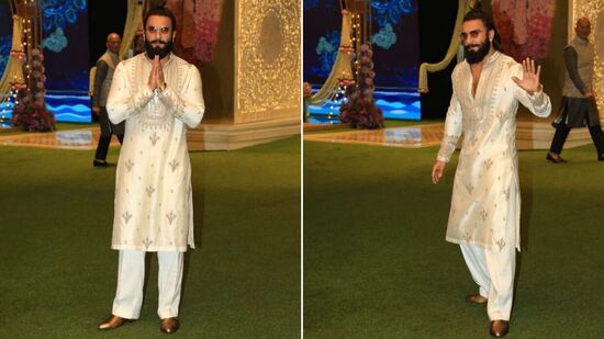 అనామిక ఖన్నా రూపొందించిన కుర్తా పైజామాలో రణ్ వీర్ సింగ్ ఫ్యాషన్ ట్రెండ్ ను షేక్ చేశాడు. అనామిక ఖన్నా రూపొందించిన కుర్తా పైజామాలో రణ్ వీర్ సింగ్ ఫ్యాషన్ ట్రెండ్ ను షేక్ చేశాడు. 