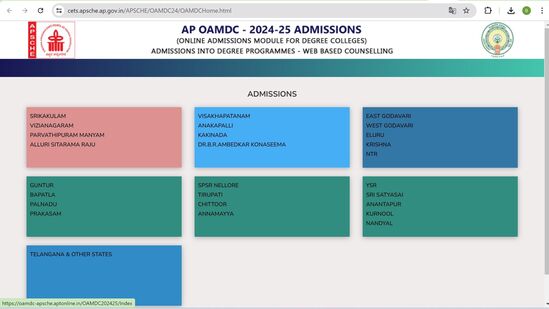 నేటి నుంచి డిగ్రీ కాలేజీల్లో అడ్మిషన్లకు వెబ్ ఆప్షన్స్