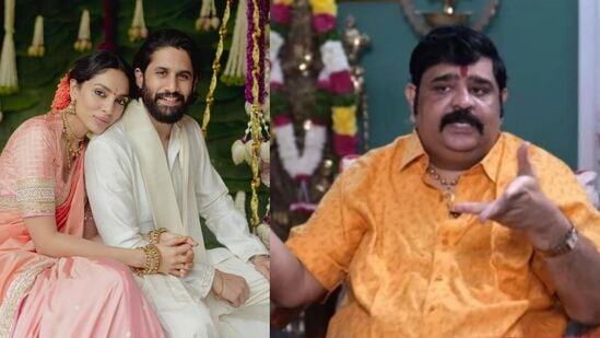 నాగ చైతన్య ఎంగేజ్‌మెంట్ నాడే పెద్ద షాక్ తగిలింది. హీరో నాగ చైతన్య, శోభిత ధూళిపాళ వివాహం, వారి భవిష్యత్ ఎలా ఉంటుందో తాను రేపు ఉదయం (ఆగస్ట్ 9) చెప్పనున్నట్లు ప్రముఖ సినీ జ్యోతిష్యుడు వేణు స్వామి సంచలన పోస్ట్ చేశారు.&nbsp;