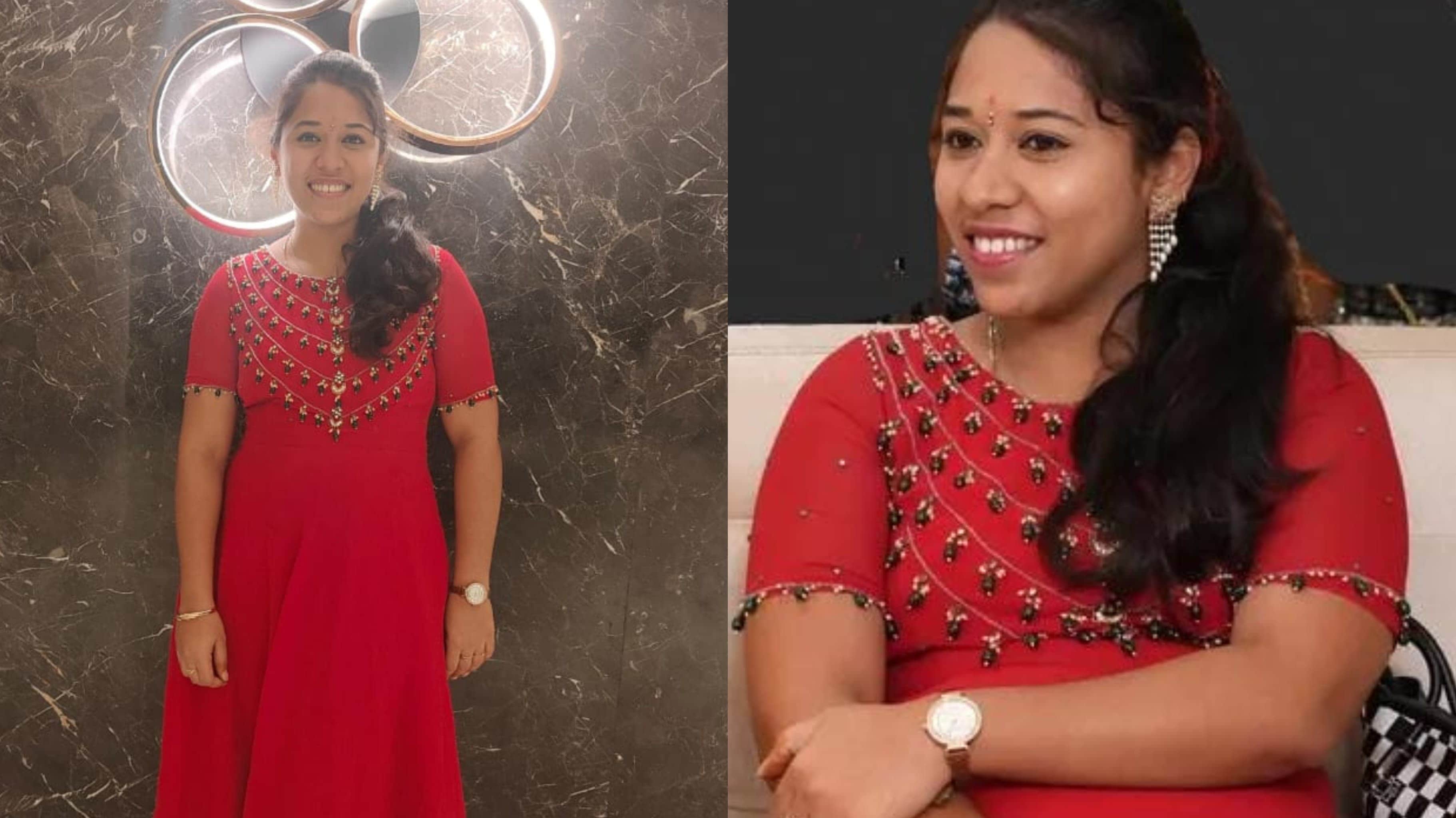 డ్రెస్ మీద 5 వరుసల నగ ఎంబ్రాయిడరీ డిజైన్