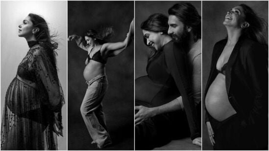 deepika padukone baby bump photoshoot: మరికొన్ని రోజుల్లో తన తొలి బిడ్డకు జన్మనివ్వబోతున్న దీపికా పదుకోన్ భర్త రణ్‌వీర్ సింగ్ తో కలిసి చేసిన తాజా ఫొటోషూట్ వైరల్ అవుతోంది. సబ్యసాచి డిజైన్ చేసిన బ్లాక్ డ్రెస్ లో ఆమె మెరిసిపోయింది.