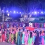సద్దుల బతుకమ్మ వేడుకల్లో పాల్గొంటున్న మహిళలు