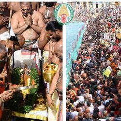 <p>తొమ్మిదిరోజుల ఉత్సవాలలో జరిగిన అన్ని సేవలూ సఫలమై – లోకం క్షేమంగా ఉండడానికీ, భక్తులు సుఖశాంతుల్తో ఉండడానికీ – చక్రస్నానం నిర్వహించారు. ఉత్సవాలు ఒక యజ్ఞమే కనుక – యజ్ఞాంతంలో అవభృథస్నానం’ చేస్తారు. యజ్ఞనిర్వహణంలో జరిగిన చిన్నచిన్న లోపాలవల్ల ఏర్పడే దుష్పరిణామాలు తొలగి, అన్నీ సంపూర్ణ ఫలాలు చేకూరడంకోసం చేసే దీక్షాంతస్నానం అవభృథం. ఈ ఉత్సవాలు చేసినవారికి, చేయించినవారికి, ఇందుకు సహకరించినవారికీ, దర్శించిన వారికీ – అందరికీ ఈ ఉత్సవయజ్ఞఫలం లభిస్తుంది.</p>