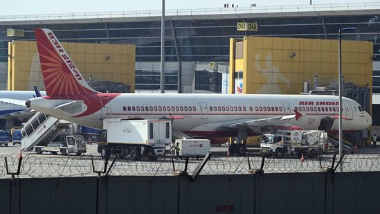 The Air India flight landed at the Iqaluit Airport in Canada. (Bloomberg)