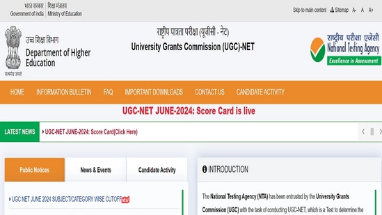 యూజీసీ నెట్​ జూన్​ 2024 ఫలితాలు విడుదల..