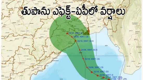 ఏపీపై తుపాను ఎఫెక్ట్-ఈ నెల 24, 25 తేదీల్లో ఉత్తర కోస్తాలో భారీ వర్షాలు