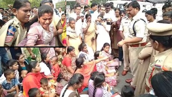 Police Families Protest : సిరిసిల్ల జిల్లాలో రోడ్డెక్కిన పోలీస్ కుటుంబాలు - ఎందుకంటే..?