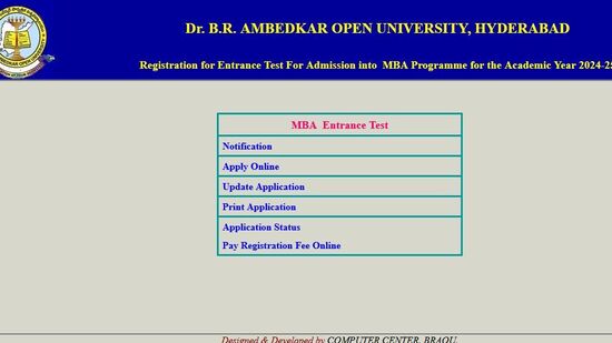  ఏంబీఏ(MBA) కోర్సుల్లో ప్రవేశాలు - అంబేడ్కర్ ఓపెన్ వర్శిటీ నోటిఫికేషన్