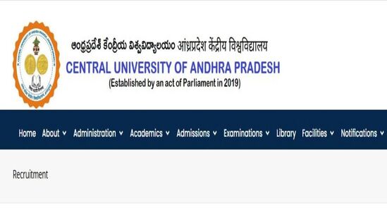 ఏపీ సెంట్రల్ వ‌ర్సిటీలో ఉద్యోగాల భర్తీకి నోటిఫికేష‌న్‌- ద‌ర‌ఖాస్తులకు డిసెంబ‌ర్ 8 చివరి తేదీ