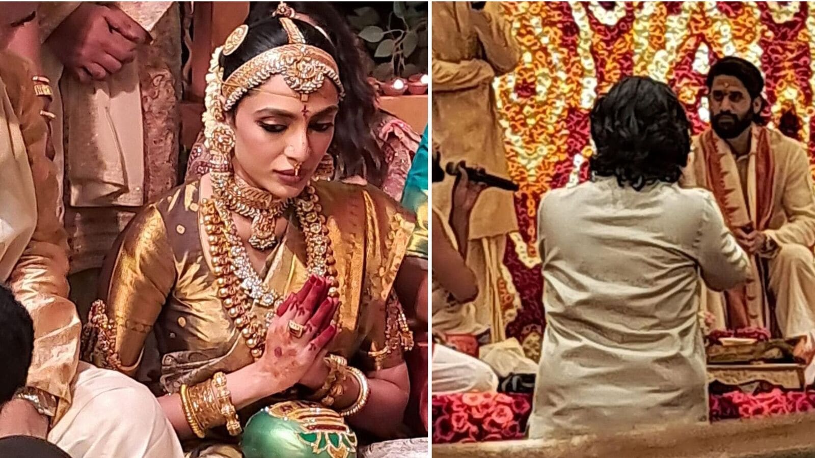 Sobhita Dhulipala Naga Chaitanya Wedding: పెళ్లి మండపం నుంచి వధూవరుల ఫస్ట్ ఫొటో బయటికి.. ఎంత ముచ్చటగా ఉన్నారో!