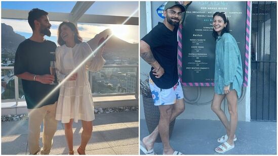 Virat Kohli Anushka Sharma: కోహ్లి, అనుష్క క్యాజువల్ వేర్ లుక్స్ ఇవి.&nbsp;
