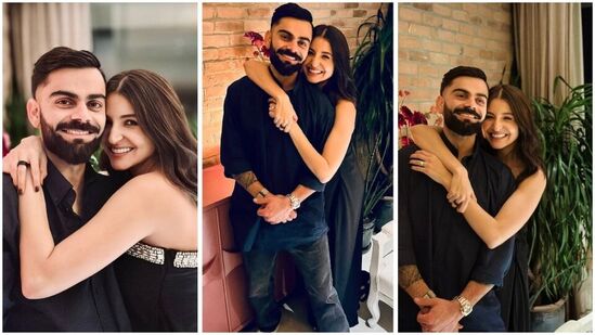 Virat Kohli Anushka Sharma: విరాట్, అనుష్క గతేడాది తమ ఆరో వెడ్డింగ్ యానివర్సరీ సందర్భంగా ఇలా బ్లాక్ డ్రెస్సుల్లో ఫొటోలకు పోజులిచ్చారు.&nbsp;
