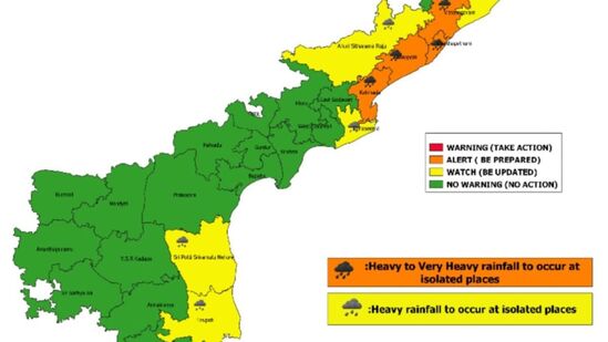 బంగాళాఖాతంలో అల్పపీడనంతో ఉత్తర కోస్తా జిల్లాలకు భారీ వర్ష సూచన