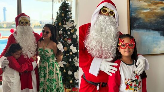 Cricketers Christmas Celebrations: ఈ శాంటా క్లాజ్ ఎవరో గుర్తుపట్టారా? టీమిండియా మాజీ కెప్టెన్ ఎమ్మెస్ ధోనీ. అతడు ఇలా శాంటాగా వచ్చి తన భార్యాపిల్లలకు బహుమతులు ఇచ్చాడు.