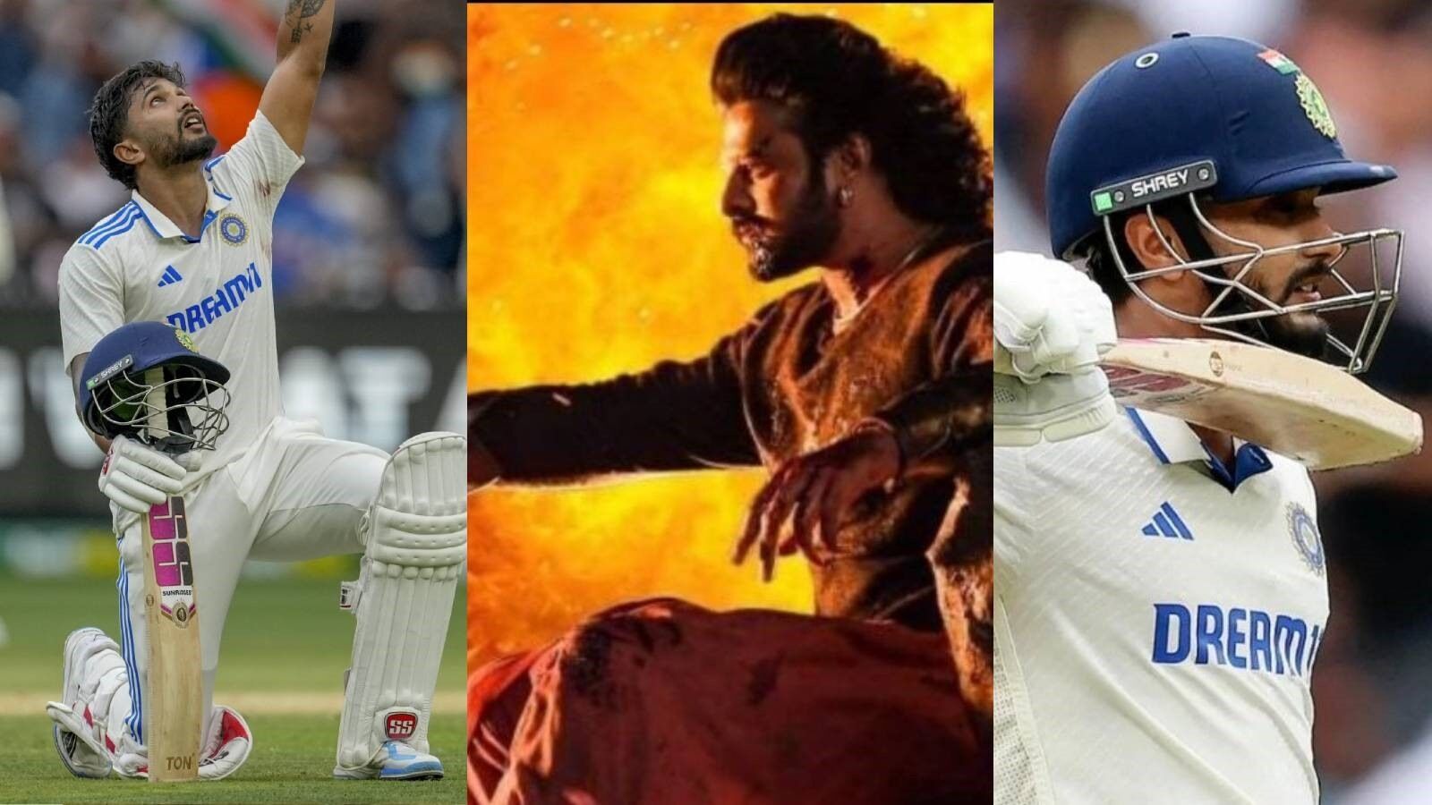 Nitish Kumar Celebrations: హాఫ్ సెంచరీకి పుష్ప.. శతకానికి బాహుబలి.. నితీశ్ సెలెబ్రేషన్స్ వైరల్.. సలార్‌కు కూడా సింక్