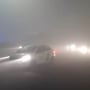 Road traffic also moved at a snail’s pace as commuters struggled to navigate through the thick fog cover. Road traffic also moved at a snail’s pace as commuters struggled to navigate through the thick fog cover.