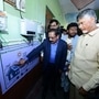 కుప్పంలో సోలార్ విద్యుత్ ఉత్పత్తి పథకాన్ని పరిశీలిస్తున్న సీఎం చంద్రబాబు