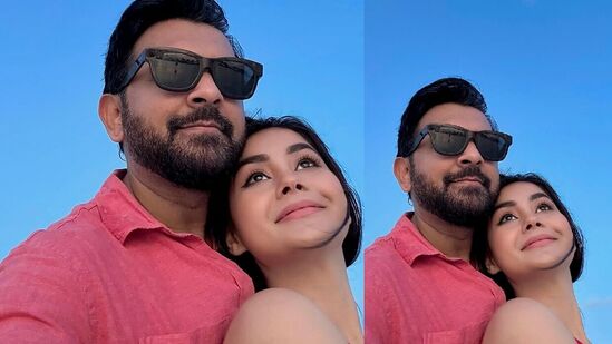 తాజాగా రోజా తన భర్తతో మ్యాచింగ్ దుస్తులు ధరించింది. ఎర్రటి చొక్కా ధరించిన తహసాన్ తన భార్యను కౌగిలించుకుని ఫోజులిచ్చాడు. ఆ రొమాంటిక్ ఫోటో అభిమానుల మనసులను దోచుకుంది.