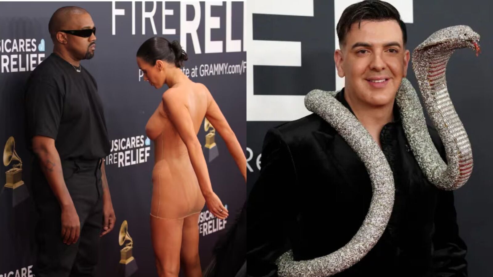 Grammys 2025: గ్రామీ వేడుకల్లో బట్టలు విప్పేసి న్యూడ్‌గా కనిపించిన నిర్మాత భార్య.. విచిత్ర వేషధారణలో మరో ఐదుగురు!