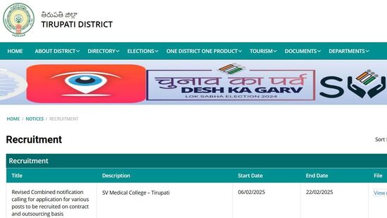 శ్రీ వెంట‌కేశ్వ‌ర మెడిక‌ల్ కాలేజీలో ఉద్యోగాలు 