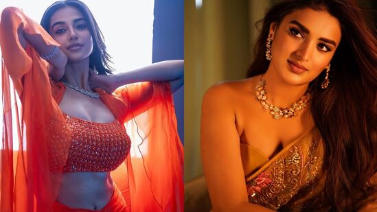 టాలీవుడ్ భామ మీనాక్షి చౌదరి తాజాగా అట్రాక్టివ్ డ్రెస్‍లో మెరిశారు. గ్లామరస్ లుక్‍తో ఆకట్టుకున్నారు. మరో హీరోయిన్ నిధి అగర్వాల్ చీరకట్టులో వారెవా అనిపించారు.&nbsp;