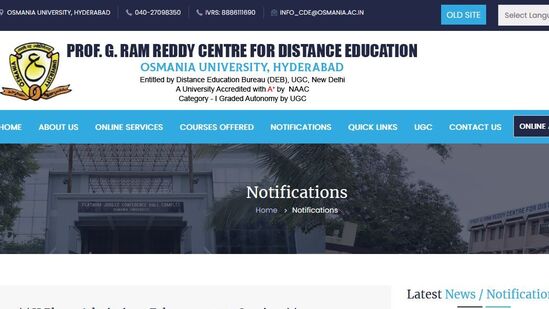 ఓయూ దూర విద్యలో ప్రవేశాలు