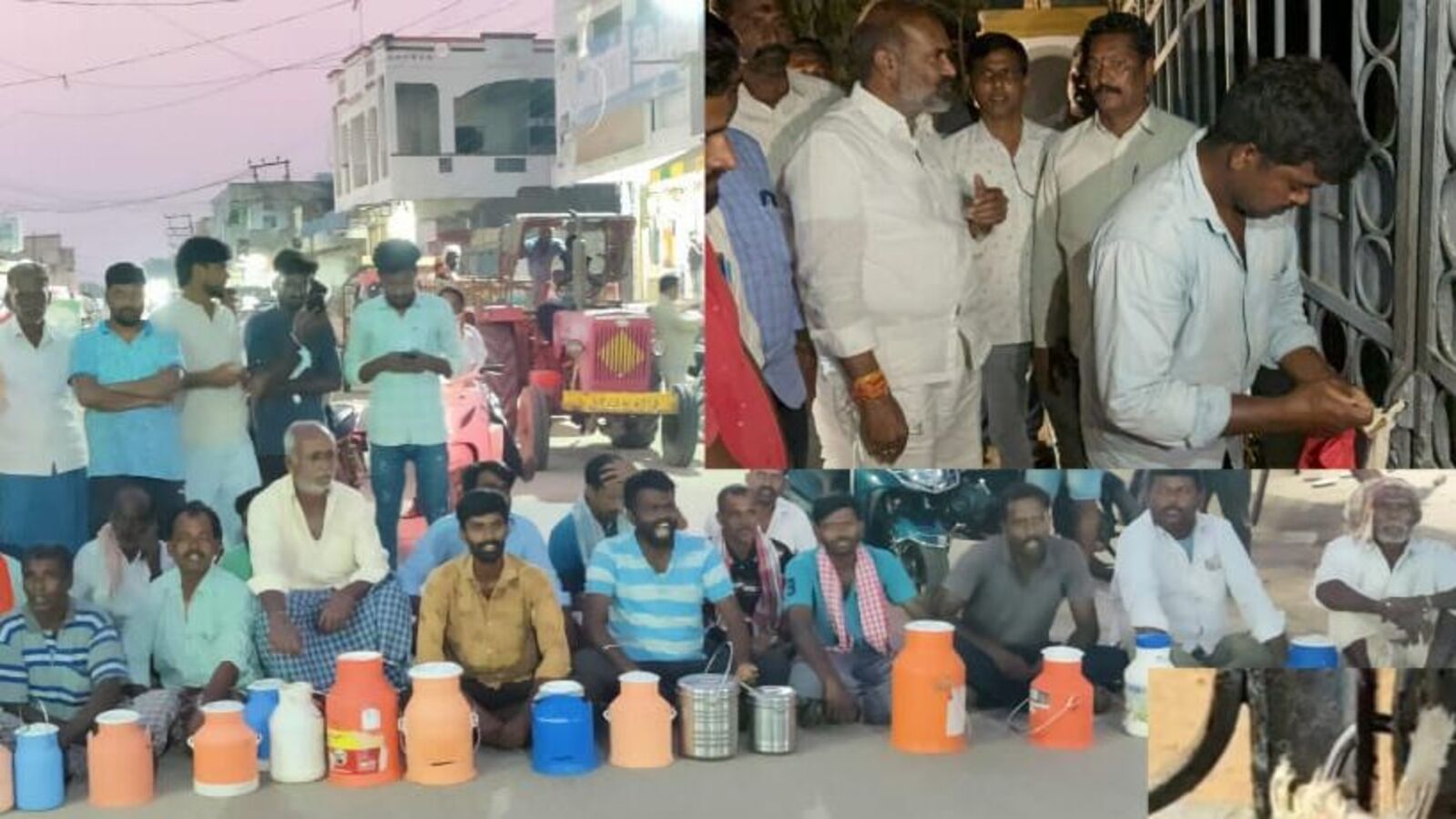 Farmers Protest: పాల శీతలీకణపై రాజన్న సిరిసిల్ల జిల్లాలో రోడ్డెక్కిన పాడి రైతులు, వివాదాస్పద కేంద్రం సీజ్‌పై నిరసన