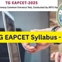 ఇంజినీరింగ్, అగ్రికల్చర్, ఫార్మసీ కోర్సుల్లో ప్రవేశాల కోసం నిర్వహించే తెలంగాణ ఈఏపీసెట్ - 2025కు సంబంధించి కీలక అప్డేట్ వచ్చేసింది. ప్రవేశాల పరీక్షలకు సంబంధించిన సిలబస్ వివరాలను అధికారులు అందుబాటులో ఉంచారు. వీటిని అధికారిక వెబ్ సైట్ నుంచి సులభంగా డౌన్లోడ్ చేసుకోవచ్చు. <div><p>ఇంజినీరింగ్, అగ్రికల్చర్, ఫార్మసీ కోర్సుల్లో ప్రవేశాల కోసం నిర్వహించే తెలంగాణ ఈఏపీసెట్ - 2025కు సంబంధించి కీలక అప్డేట్ వచ్చేసింది. ప్రవేశాల పరీక్షలకు సంబంధించిన సిలబస్ వివరాలను అధికారులు అందుబాటులో ఉంచారు. వీటిని అధికారిక వెబ్ సైట్ నుంచి సులభంగా డౌన్లోడ్ చేసుకోవచ్చు. </p></div>