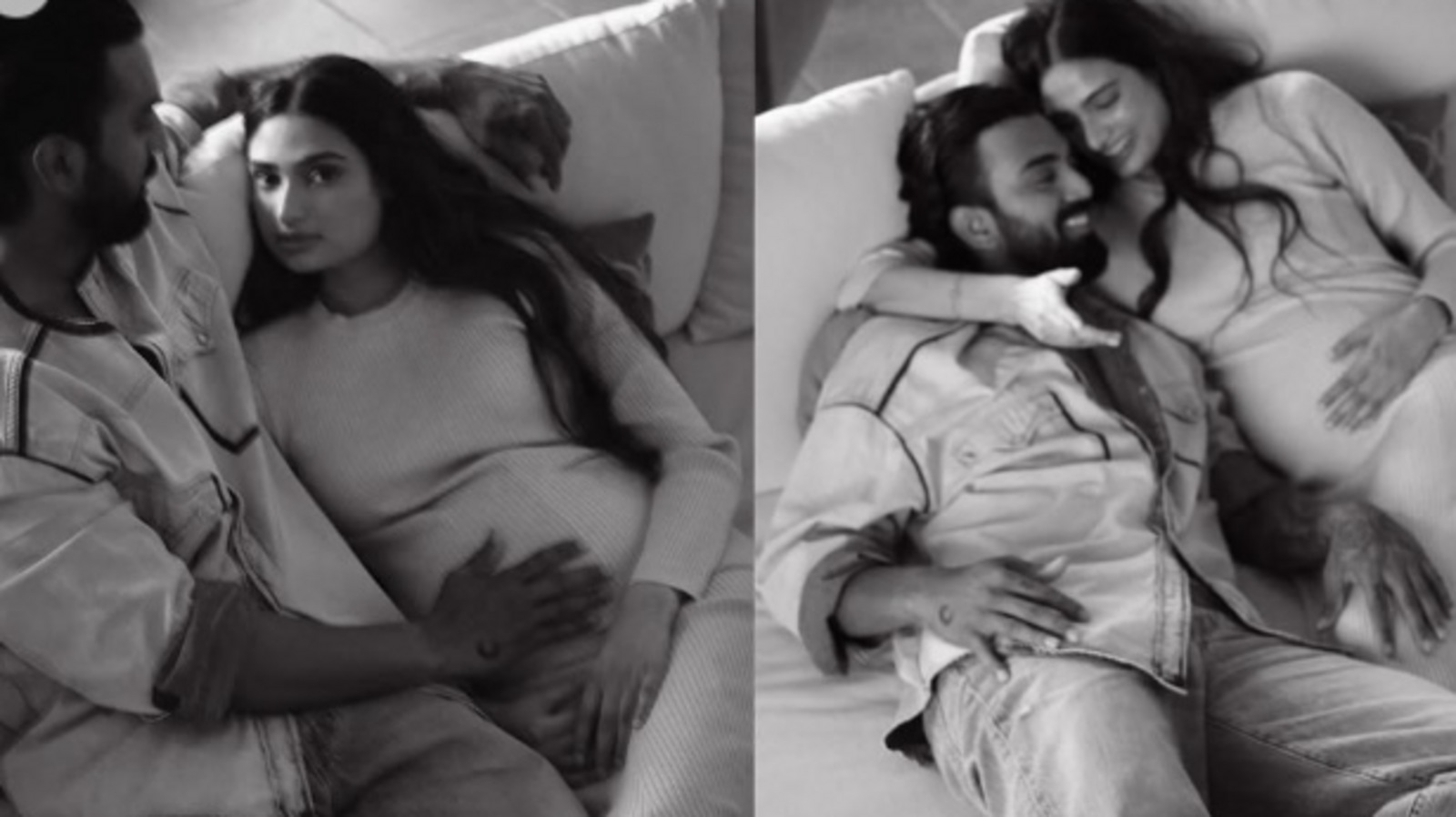 KL Rahul-Athiya Shetty: ఒడిలో కేఎల్ రాహుల్.. బేబీ బంప్ తో అతియా.. క్యూట్ కపుల్ ఫొటోలు వైరల్