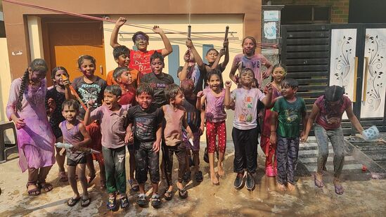 Holi Celebrations: హైదరాబాద్ లోని బడంగ్‌పేట్ లో చిన్నారుల హోలీ సెలబ్రేషన్స్