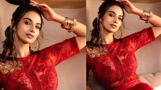 క్యూట్ లుక్‍లతో అల్ట్రా గ్లామరస్‍గా కనిపించారు మీనాక్షి. అందమైన స్మైల్‍తో ఆకట్టుకున్నారు. ఎలిగెంట్‍గా మెప్పించారు.ఈ ఫొటోలను నేడు (మార్చి 19) ఇన్‍స్టాగ్రామ్‍లో ఈ అందాల భామ పోస్ట్ చేశారు.