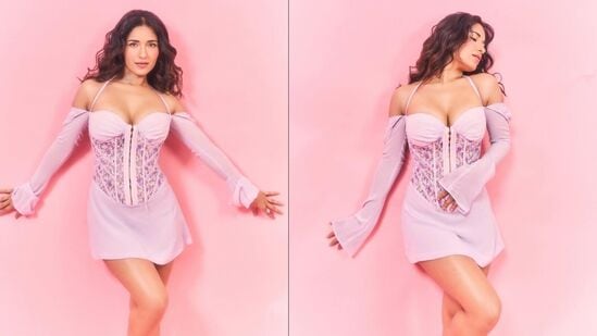 Ruhani Sharma Bold Photos: విరాట్ కోహ్లి మరదలు, టాలీవుడ్ నటి రుహానీ శర్మ మరోసారి ఇలా ఓ పొట్టి డ్రెస్ లో హాట్ ఫొటోలు షేర్ చేసింది. 