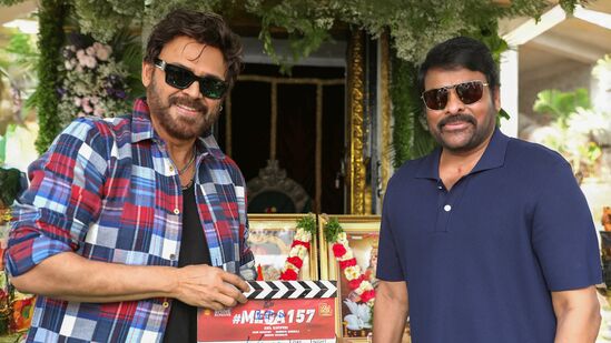 అనిల్‍తో సంక్రాంతికి వస్తున్నాం సినిమా చేసి భారీ సక్సెస్ సాధించిన సీనియర్ హీరో విక్టరీ వెంకటేశ్.. మెగా157 (ప్రాజెక్ట్ టైటిల్) మూవీ లాంచ్ ఈవెంట్‍కు అతిథిగా వచ్చారు. క్లాప్ కొట్టి ఈ చిత్రాన్ని ప్రారంభించారు. ఈ ఈవెంట్‍కు వెంకీ స్పెషల్ అట్రాక్షన్‍గా నిలిచారు.