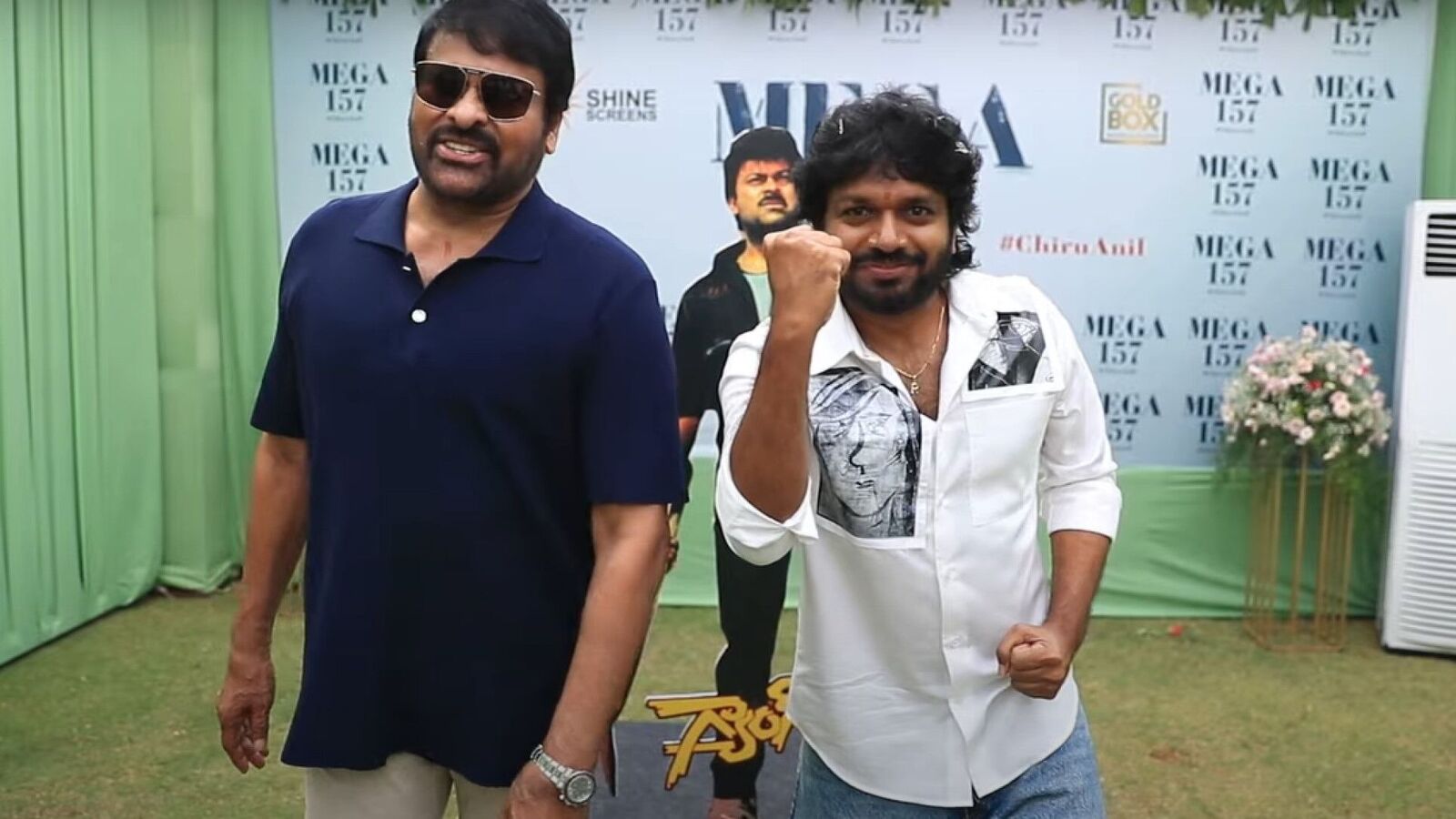 Mega 157: షూటింగ్‍కు ముందే చిరంజీవితో ప్రమోషన్లను మొదలెట్టేసిన అనిల్ రావిపూడి.. వీడియో అదుర్స్.. చూసేయండి