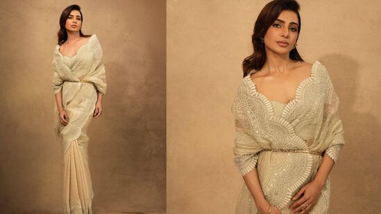 <p>Samantha in Saree: సమంత రుత్ ప్రభు లేటెస్ట్ ఫొటో షూట్ ఇది. ఇన్ ఎ డ్రీమ్ అనే క్యాప్షన్ తో ఈ ఫొటోలను ఆమె తన ఇన్‌స్టాలో పోస్ట్ చేసింది.</p>