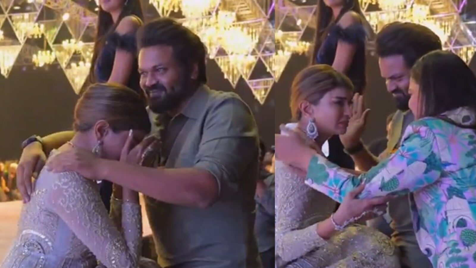 Manchu Manoj: మనోజ్‍ను చూసి ఏడ్చేసిన మంచు లక్ష్మి: వీడియో వైరల్