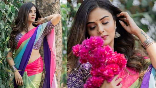 శ్రీముఖి ఈ ఫొటోలను తన ఇన్‌స్టాగ్రామ్ లో షేర్ చేసింది. ఈ ఫొటోలు చూసి ఫ్యాన్స్ ఫిదా అవుతున్నారు.