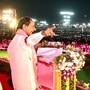 ఏప్రిల్ 27న పార్టీ రజతోత్సవ సభలో ప్రసంగిస్తున్న మాజీ ముఖ్యమంత్రి, బీఆర్ఎస్ అధినేత కేసీఆర్