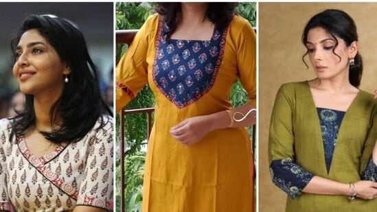 చాలా మంది మహిళలు వేసవిలో జీన్స్ కు బదులు తేలికపాటి దుస్తులను ధరించడానికి ఇష్టపడతారు. అలాగే సల్వార్ కుర్తాను వేసుకునేందుకు ఇష్టపడతారు. అందులోను కాటన్ సల్వార్ కుర్తా ధరించేందుకు ఇష్టత చూపిస్తారు. లేటెస్ట్ ట్రెండింగ్ నెక్, కాలర్ డిజైన్లు ఇక్కడ ఉన్నాయి.