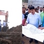 మునేరు రిటైనింగ్ వాల్ పనులు పరిశీలించిన మంత్రి పొంగులేటి