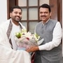 మహారాష్ట్ర సీఎంతో రోహిత్ శర్మ 