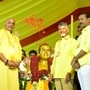 కడపలో మహానాడును ప్రారంభిస్తున్న టీడీపీ అధ్యక్షుడు చంద్రబాబు