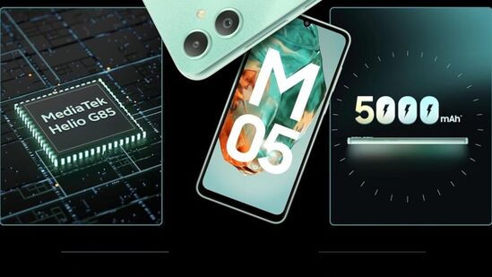 శాంసంగ్ గెలాక్సీ ఎం05 - దక్షిణ కొరియా బ్రాండ్ శాంసంగ్ నుండి వచ్చిన ఈ స్మార్ట్ ఫోన్ లో 6.7 అంగుళాల డిస్ప్లే, 50 మెగాపిక్సెల్ డ్యూయల్ కెమెరా సెటప్ ఉంటుంది. ఇందులో 5000 ఎంఏహెచ్ బ్యాటరీని అందించారు. ఈ ఫోన్ ప్రారంభ ధర రూ.6,499గా ఉంది.