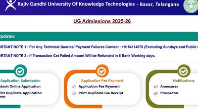 <div><p>ఇందులో భాగంగా 2025-26 విద్యా సంవత్సరానికి ఐఐఐటీ క్యాంపస్ లో ఆరేళ్ల ఇంటిగ్రేటెడ్ కోర్సుల్లో ప్రవేశాలు కల్పిస్తారు. టెన్త్ పాస్ అయిన వారి నుంచి దరఖాస్తులను స్వీకరిస్తున్నారు. మే 31 నుంచి ప్రారంభమైన దరఖాస్తుల ప్రక్రియ…. జూన్ 21వ తేదీతో ముగుస్తుంది. </p></div> <div><p>ఇందులో భాగంగా 2025-26 విద్యా సంవత్సరానికి ఐఐఐటీ క్యాంపస్ లో ఆరేళ్ల ఇంటిగ్రేటెడ్ కోర్సుల్లో ప్రవేశాలు కల్పిస్తారు. టెన్త్ పాస్ అయిన వారి నుంచి దరఖాస్తులను స్వీకరిస్తున్నారు. మే 31 నుంచి ప్రారంభమైన దరఖాస్తుల ప్రక్రియ…. జూన్ 21వ తేదీతో ముగుస్తుంది. </p></div>