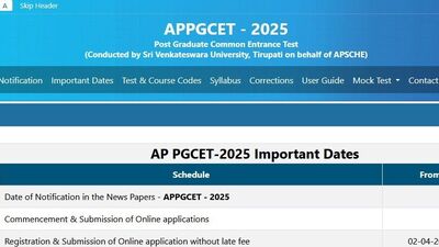 ఏపీ పీజీసెట్ - 2025