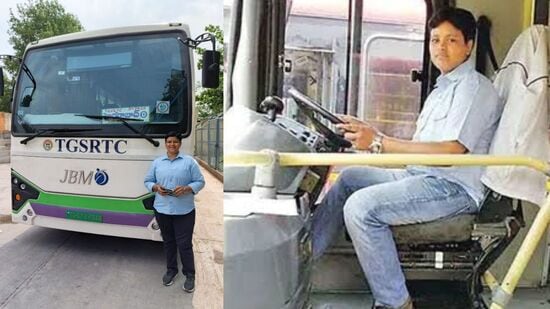 తెలంగాణ ఆర్టీసీలో తొలి మహిళా డ్రైవర్