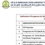 <p>అంబేడ్కర్ ఓపెన్ వర్శిటీ ద్వారా డిగ్రీలో బీఏ, బీకాం, బీఎస్సీ కోర్సుల్లో చేరవచ్చు. ఇక పీజీలో చూస్తే ఎంఏ, ఎంకామ్‌, ఎంఎస్సీ, ఎంబీఏ కోర్సులతో పాటు పీజీ డిప్లొమాలో బీఎల్‌ఐఎస్సీ (BLISc), ఎంఎల్‌ఐఎస్సీ (MLISc) సహా పలు సర్టిఫికేట్ కోర్సులు అందుబాటులో ఉన్నాయి.</p>