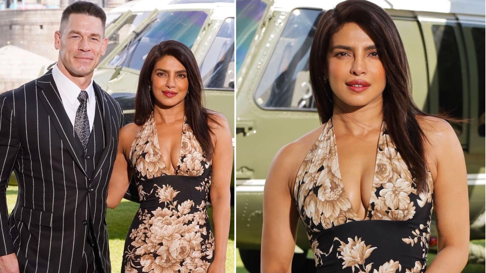 ప్రియాంక చోప్రా కొత్త లుక్: జాన్ సెనాతో కలిసి బాడీకాన్ డ్రెస్‌లో అదరహో